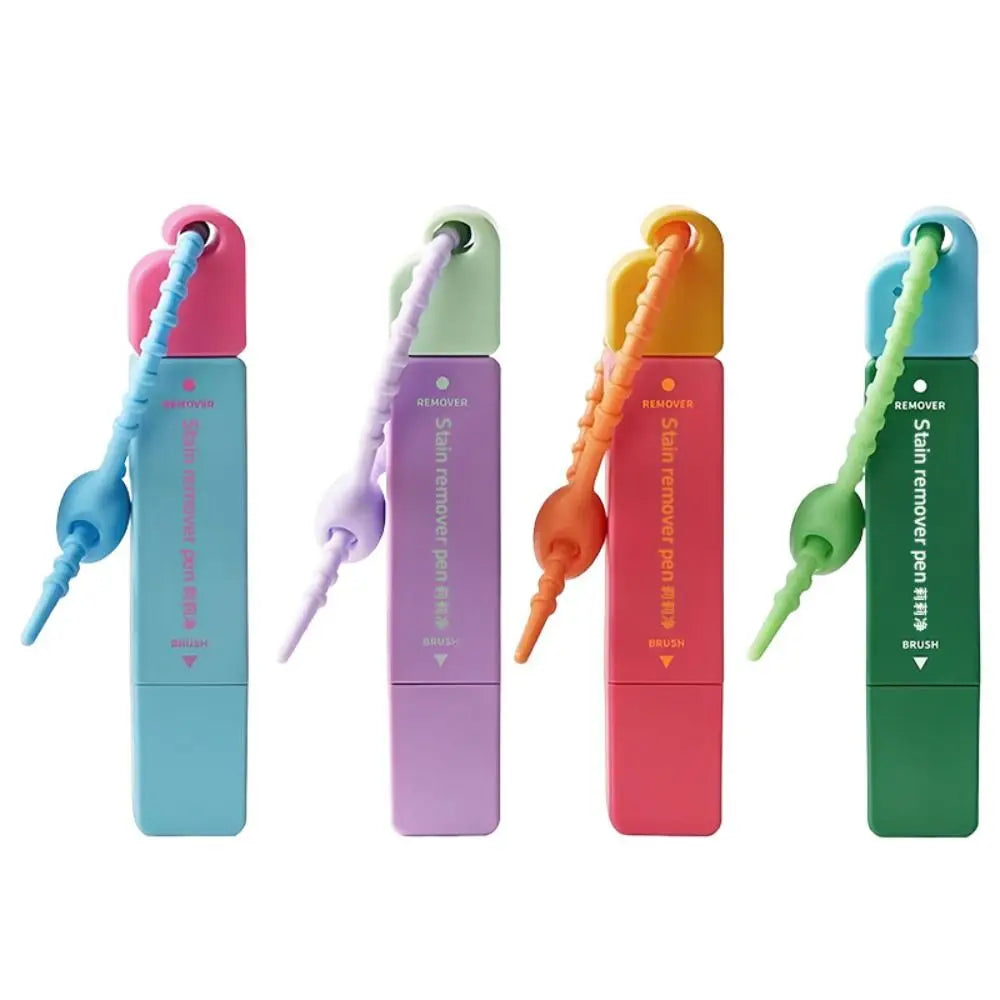 12ml Stain Remover Pen With Brush Head Double Head Oil Remover Stick Instant Portable Grease Removal Pen Household Cleaning