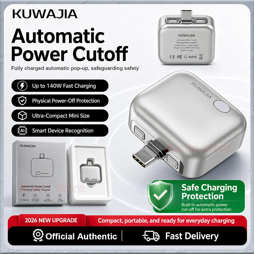 KUWAJIA KH-51 Original 140W Fast Charging Auto Pop-off Disconnector Full Charge Automatic Stop Device for Phone Tablet