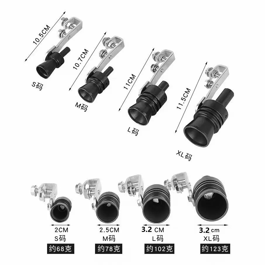 BEST New Car Modified Turbine Whistle Exhaust Pipe Sounder Motorcycle Imitation Sounder Turbine Exhaust Sound Amplifier Whistle