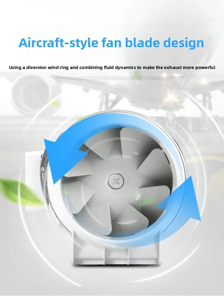 3inch Exhaust Pipe Fan Ventilation Fan Pipe Fan Inline Duct Fan Ventilation Exhaust Blower Fans Quiet For Ducting