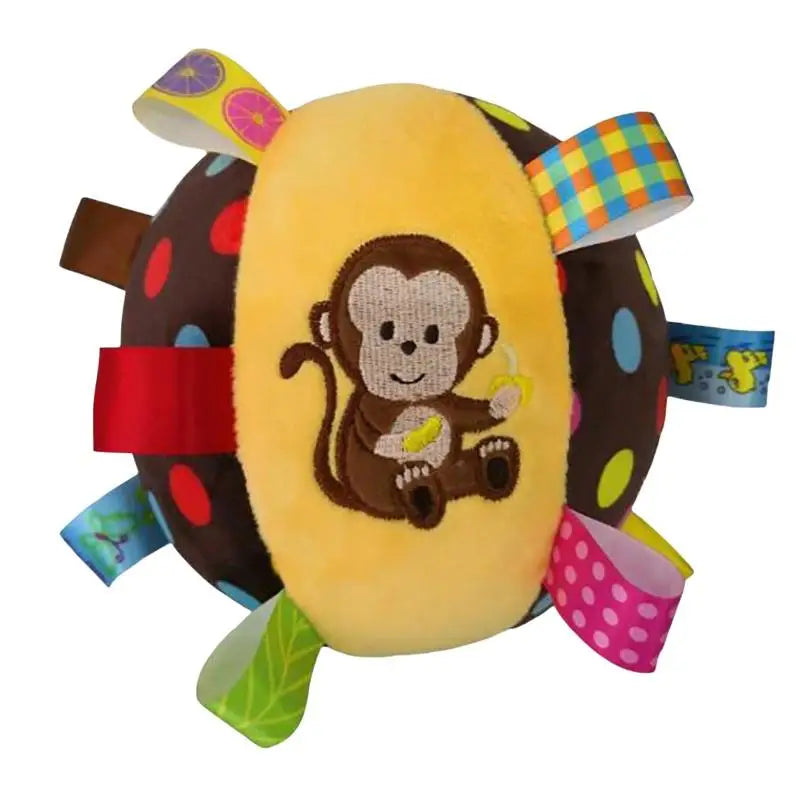 1Pcs Plush Dog Vocal Toy Ball Funny Interactive Pet Toys With Bells Cleaning Tooth Chew Toy For Dogs Cats Puppy Plaything