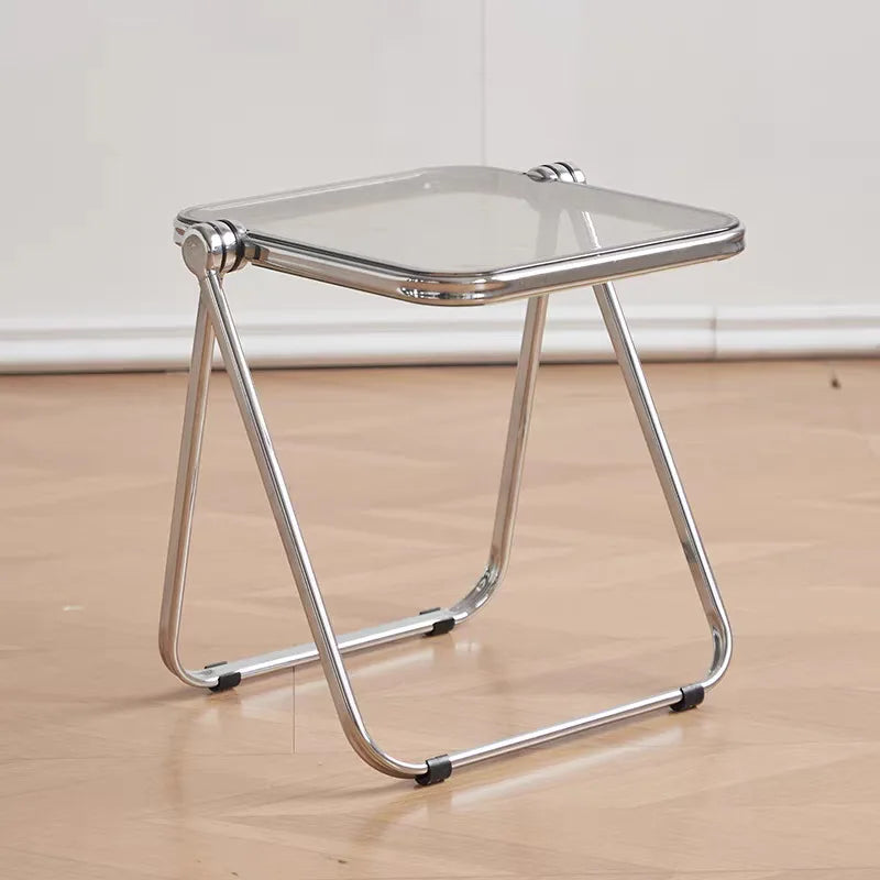 Acrylic Transparent Folding Coffee Table Minimalist Home Thickened Sofa Side Balcony Nordic Luxury Coffee Table for Living Room