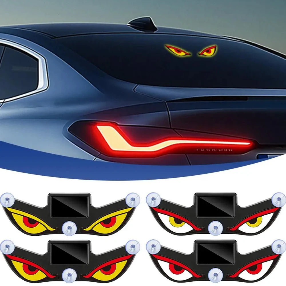Solar DEMON EYE Ambient Light Dynamic Breathing Neon Light Car Decoration Rear Windshield Atmosphere Lights Car Accessories