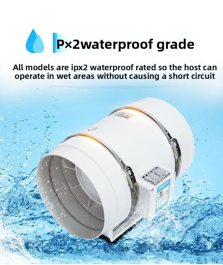3inch Exhaust Pipe Fan Ventilation Fan Pipe Fan Inline Duct Fan Ventilation Exhaust Blower Fans Quiet For Ducting