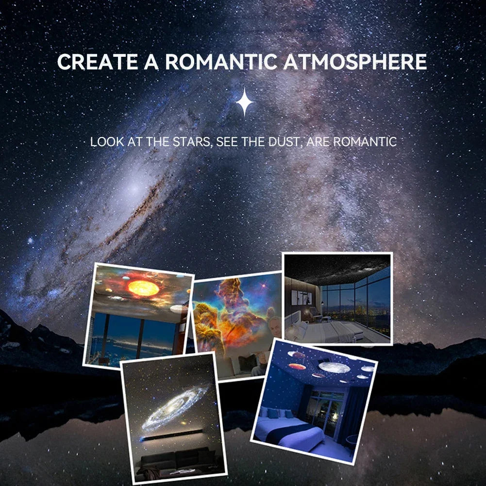 13 in 1 Star Projector, Night Light Galaxy Projector Starry Sky Projector 360° Rotate Planetarium Lamp For Kids Bedroom Deco