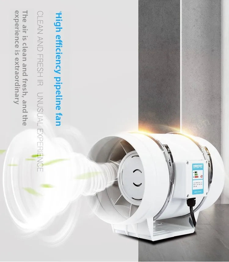 3inch Exhaust Pipe Fan Ventilation Fan Pipe Fan Inline Duct Fan Ventilation Exhaust Blower Fans Quiet For Ducting