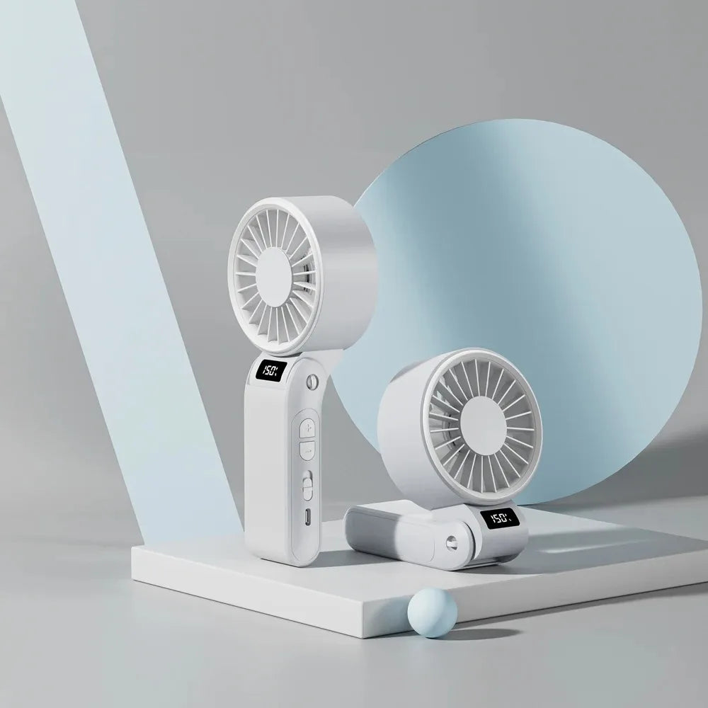 Mini ventilador portátil sin ruido, ventilador de alta velocidad, batería recargable de 3000mAh, ventilador USB
