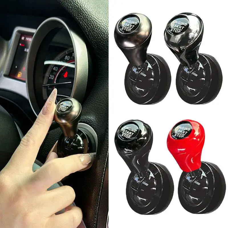 1Pcs Car starter lever decoration Car One Click Start Joystick Decorative Ball Creative All Metal Start Switch Button Cover
