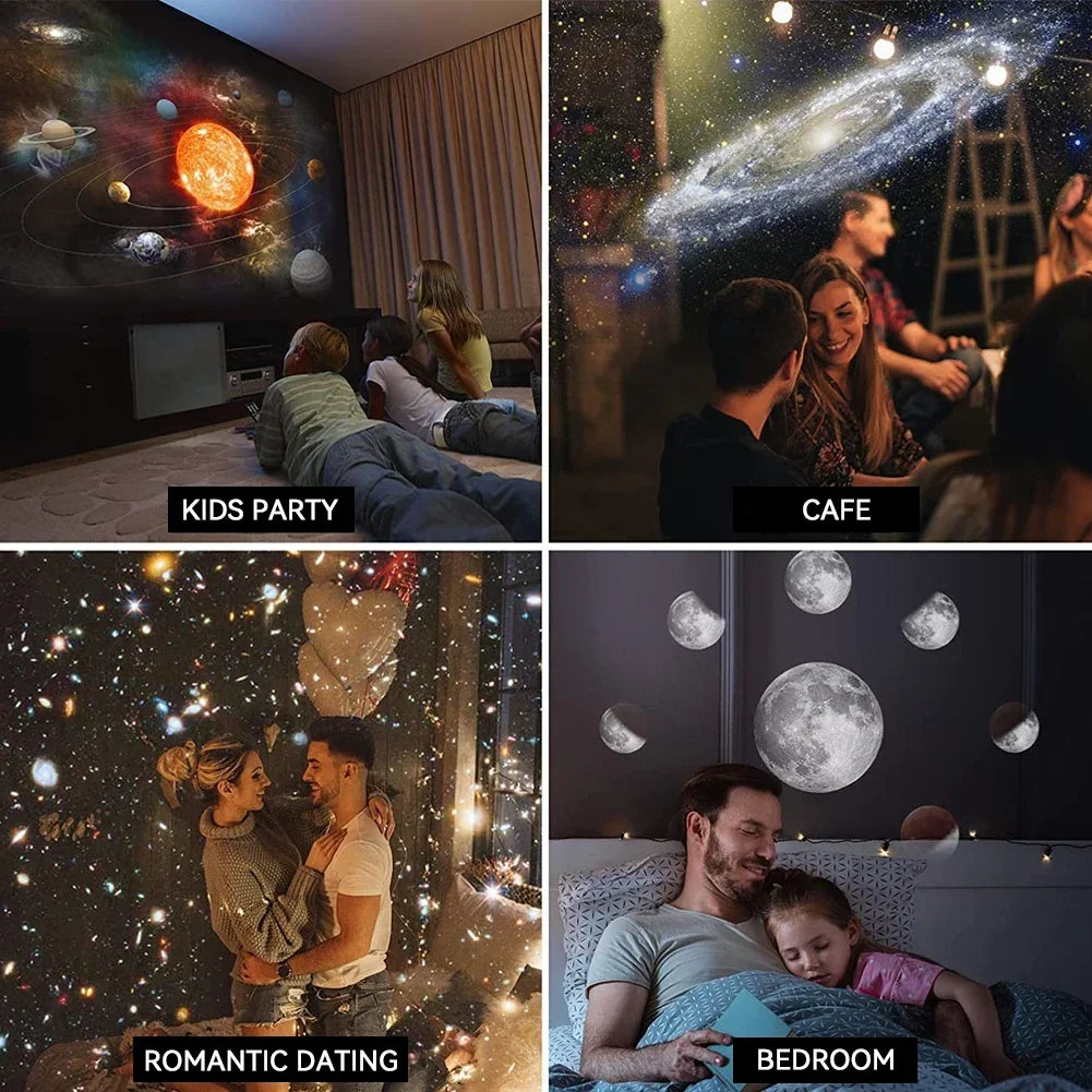 13 in 1 Star Projector, Night Light Galaxy Projector Starry Sky Projector 360° Rotate Planetarium Lamp For Kids Bedroom Deco