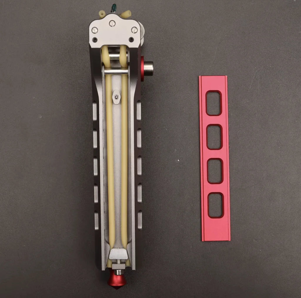 CNC Aviation Aluminum Automatic S lingshot Magazine Rubber Band Combination Tool CNC Pulley Manual Combination Tool