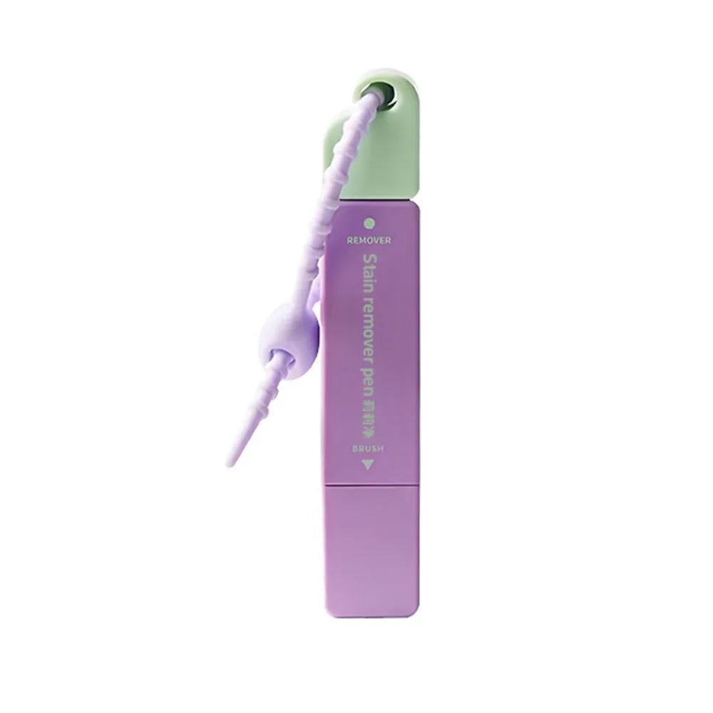 12ml Stain Remover Pen With Brush Head Double Head Oil Remover Stick Instant Portable Grease Removal Pen Household Cleaning