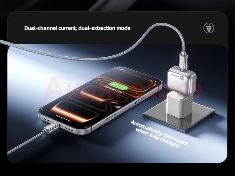 KUWAJIA KH-51 Original 140W Fast Charging Auto Pop-off Disconnector Full Charge Automatic Stop Device for Phone Tablet