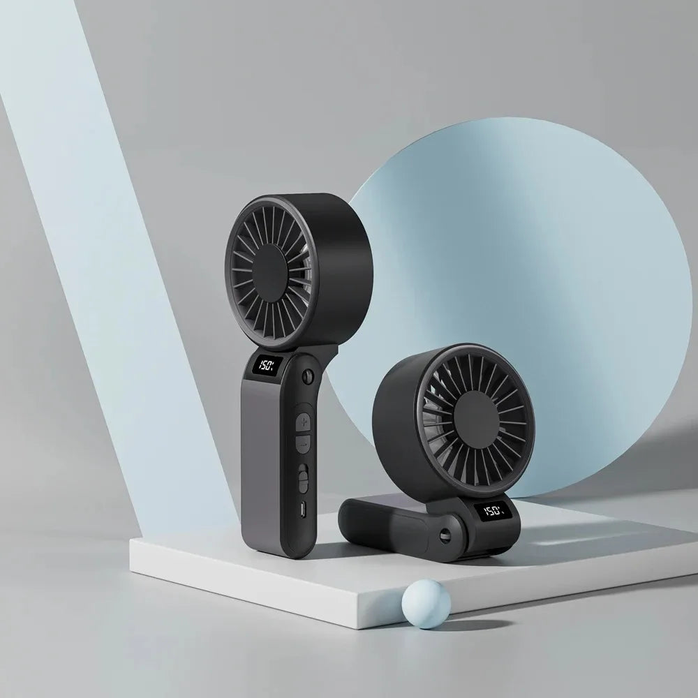 Mini ventilador portátil sin ruido, ventilador de alta velocidad, batería recargable de 3000mAh, ventilador USB