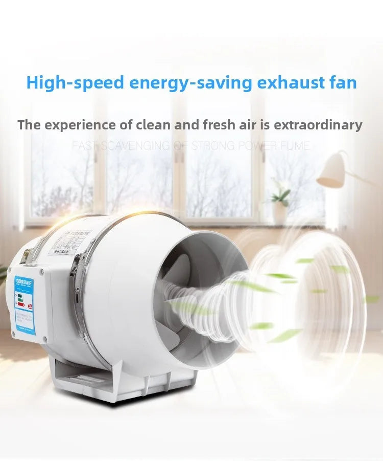 3inch Exhaust Pipe Fan Ventilation Fan Pipe Fan Inline Duct Fan Ventilation Exhaust Blower Fans Quiet For Ducting