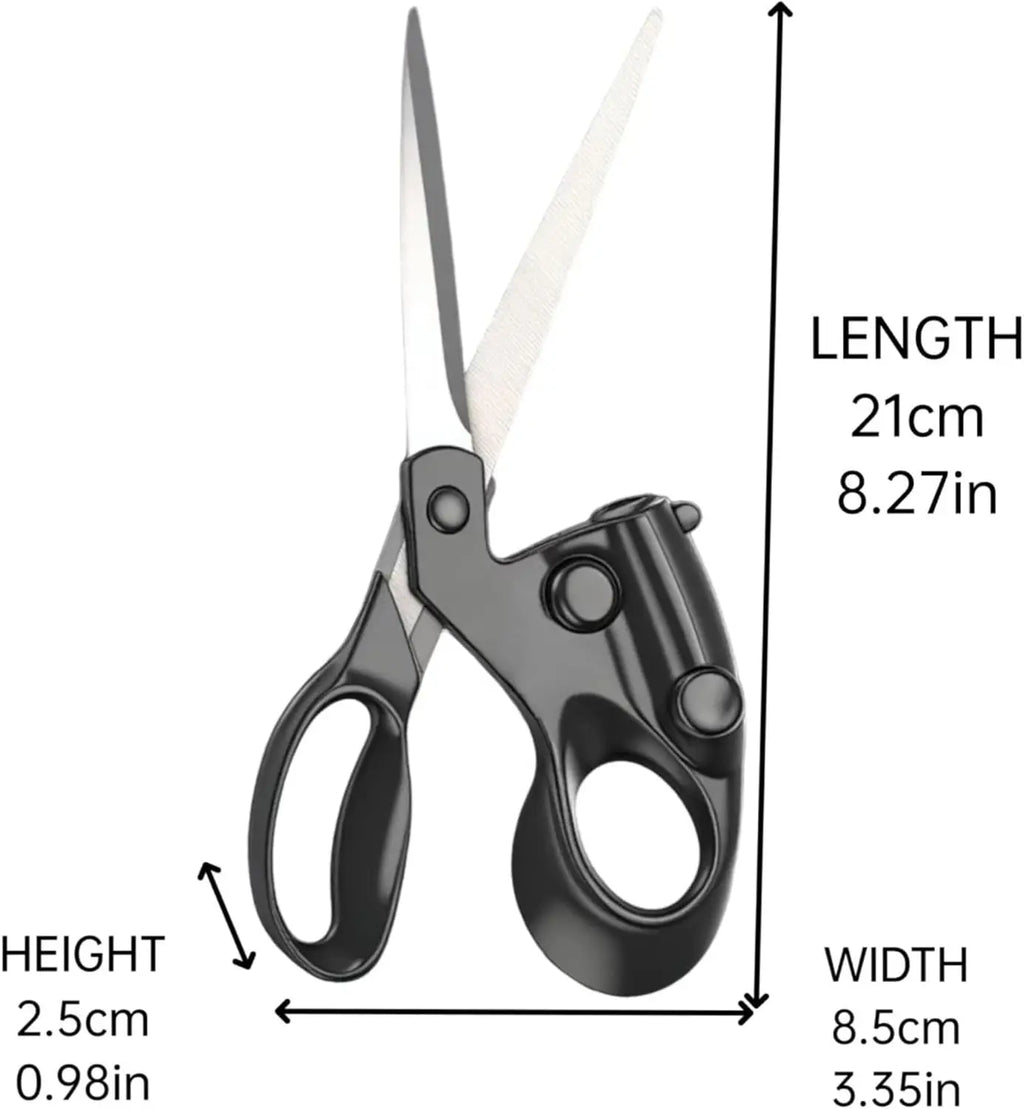 1Pack Laser Guided Sewing Scissors for Home Craft Wrapping Gift Fabric Sewing Cut Straight Fast for Fabric Paper Crafts