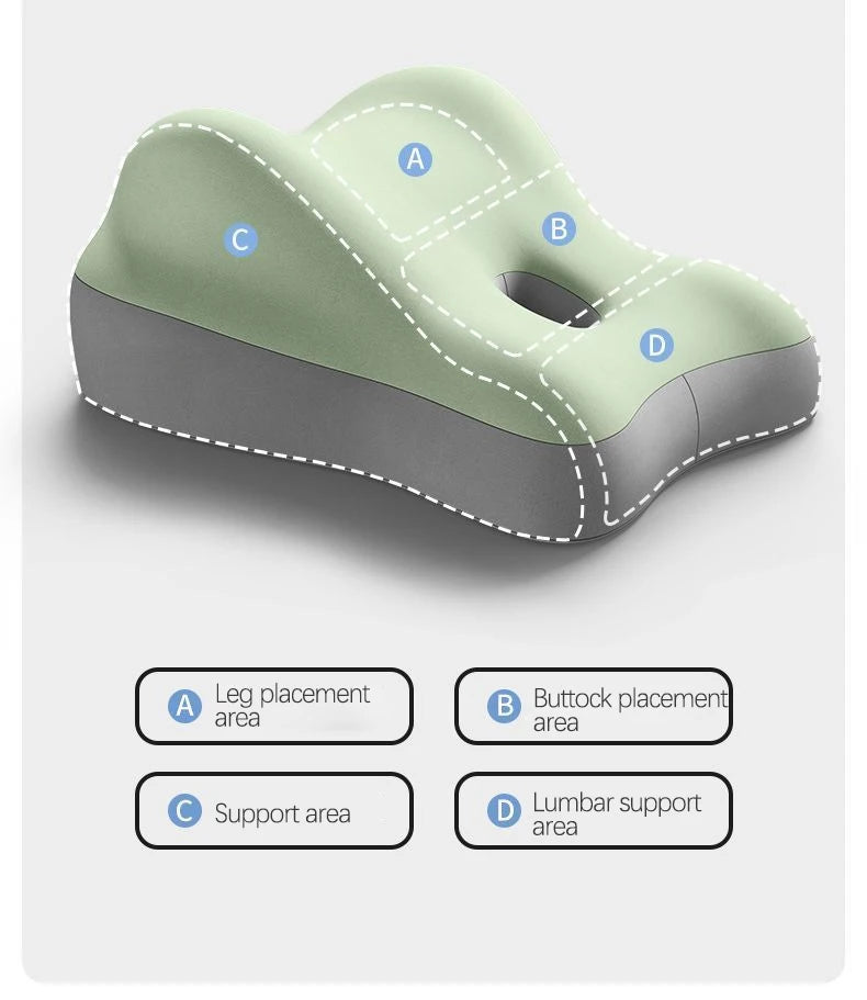 Multi-Functional Ergonomic Bed Pillow Bedroom Furniture Memory Foam Waist Cushion Cushion Tummy Pillow Wedge-shaped Pillow