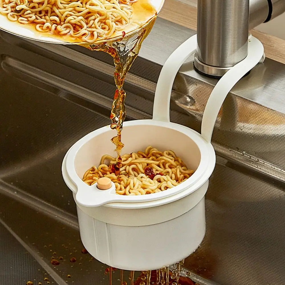 New Push-type Kitchen Sink Filter Basket Anti-leakage Versatile Filter Basket Separate Drain Bowl