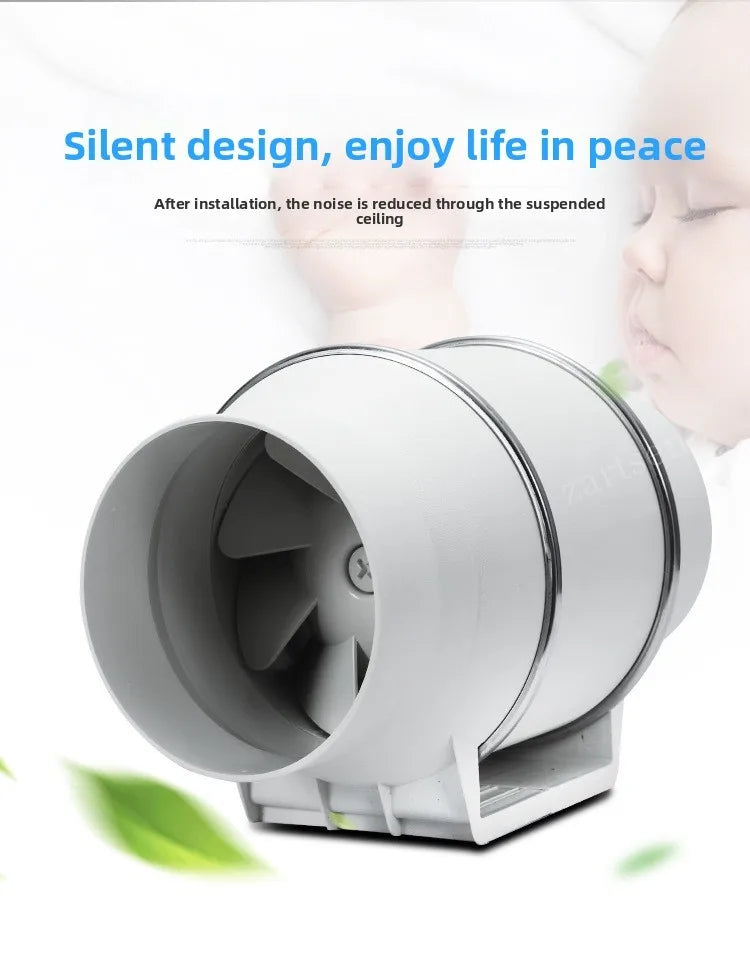 3inch Exhaust Pipe Fan Ventilation Fan Pipe Fan Inline Duct Fan Ventilation Exhaust Blower Fans Quiet For Ducting