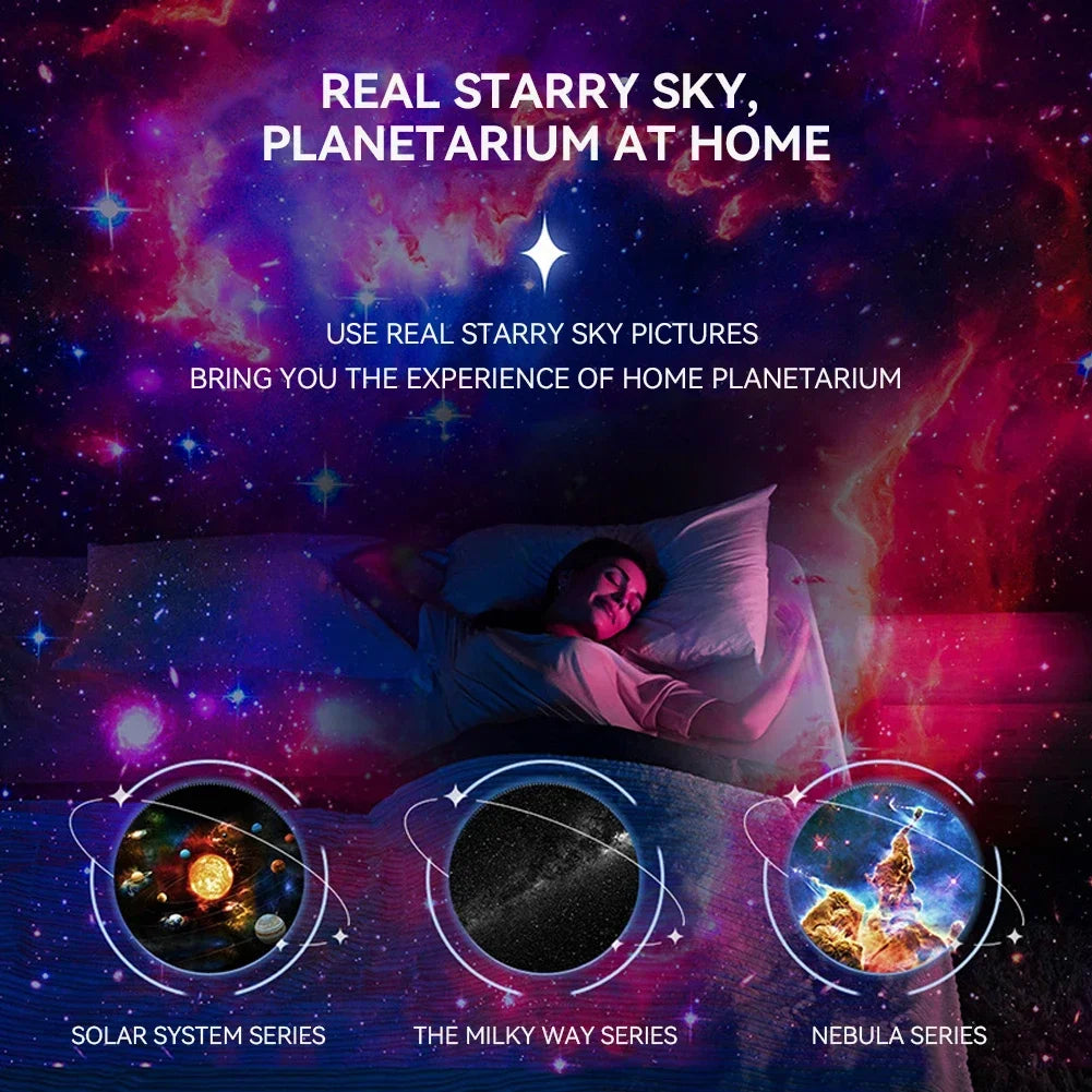 13 in 1 Star Projector, Night Light Galaxy Projector Starry Sky Projector 360° Rotate Planetarium Lamp For Kids Bedroom Deco