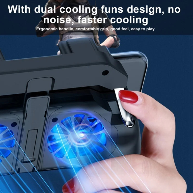 Dual Cooling Fans Mobile Phone Game Controller Gamepad With 5000mAh Battery  /2500mAh Battery