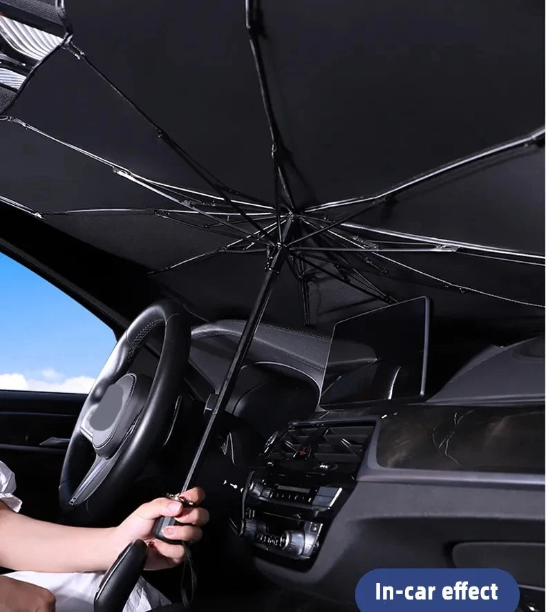 Car Sunshade Windshield Umbrella Front Sun Shade Parasol Foldable Summer Protection Car Heat Insulation Car Accessories