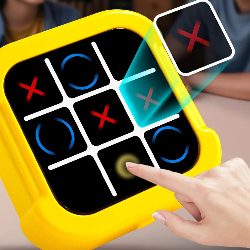 1PC Tic Tac Toe Electronic Chessboard Multifunctional Children's Education Strategy Toy Interactive Brain Game Parent-Child Fun