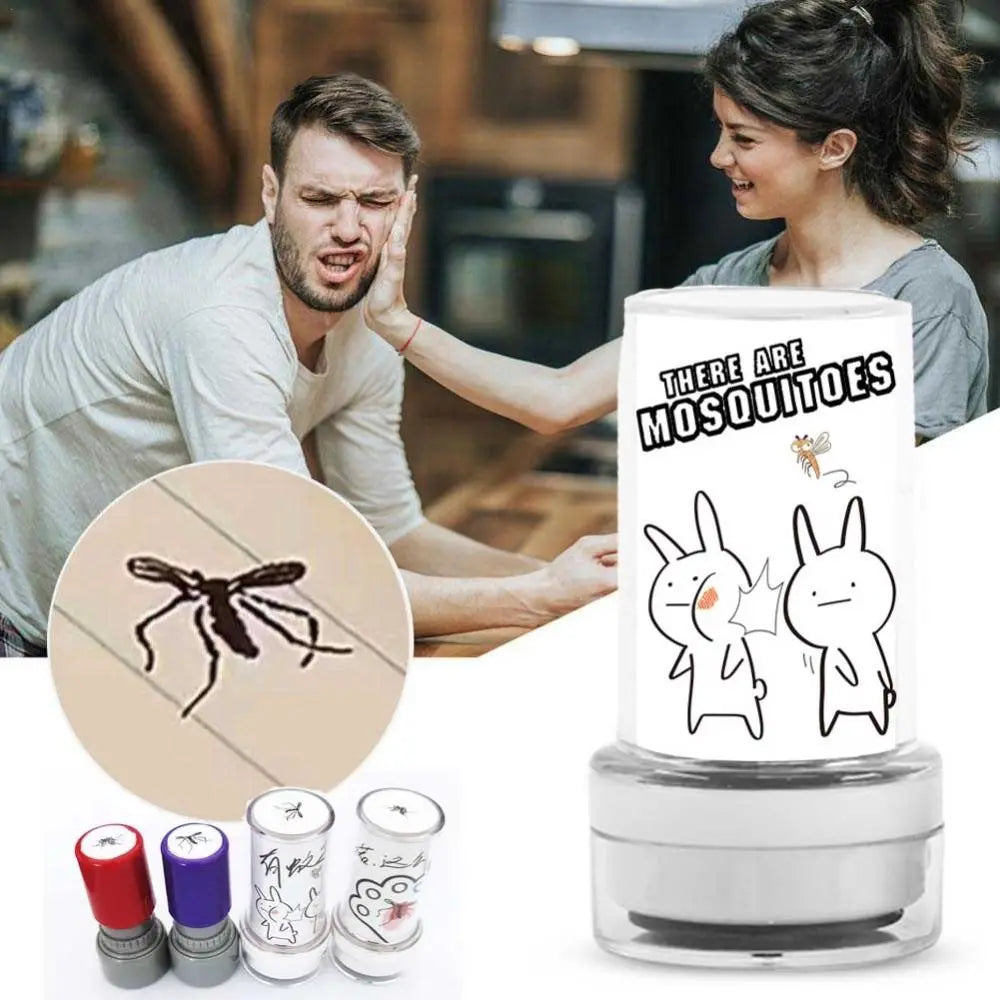 Mosquito Assorted Stamps For Kids Self-ink Stamps Mosquito Stamps Seal Scrapbooking DIY Painting Photo Album Decor Random Color