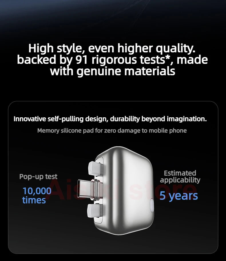 KUWAJIA KH-51 Original 140W Fast Charging Auto Pop-off Disconnector Full Charge Automatic Stop Device for Phone Tablet