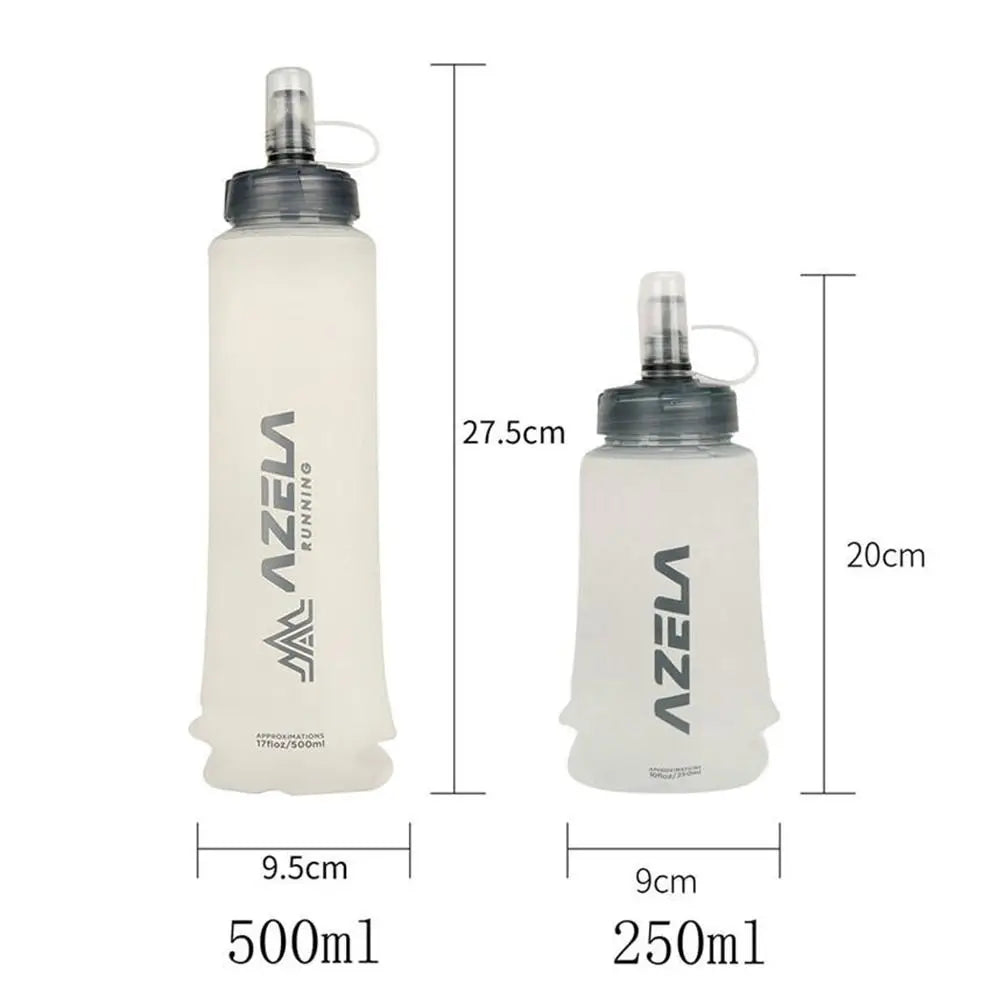 500ml Summer Folding Sport Water Bottle Lightweight Running Water Cup Portable Camping Soft Water Bag Outdoors