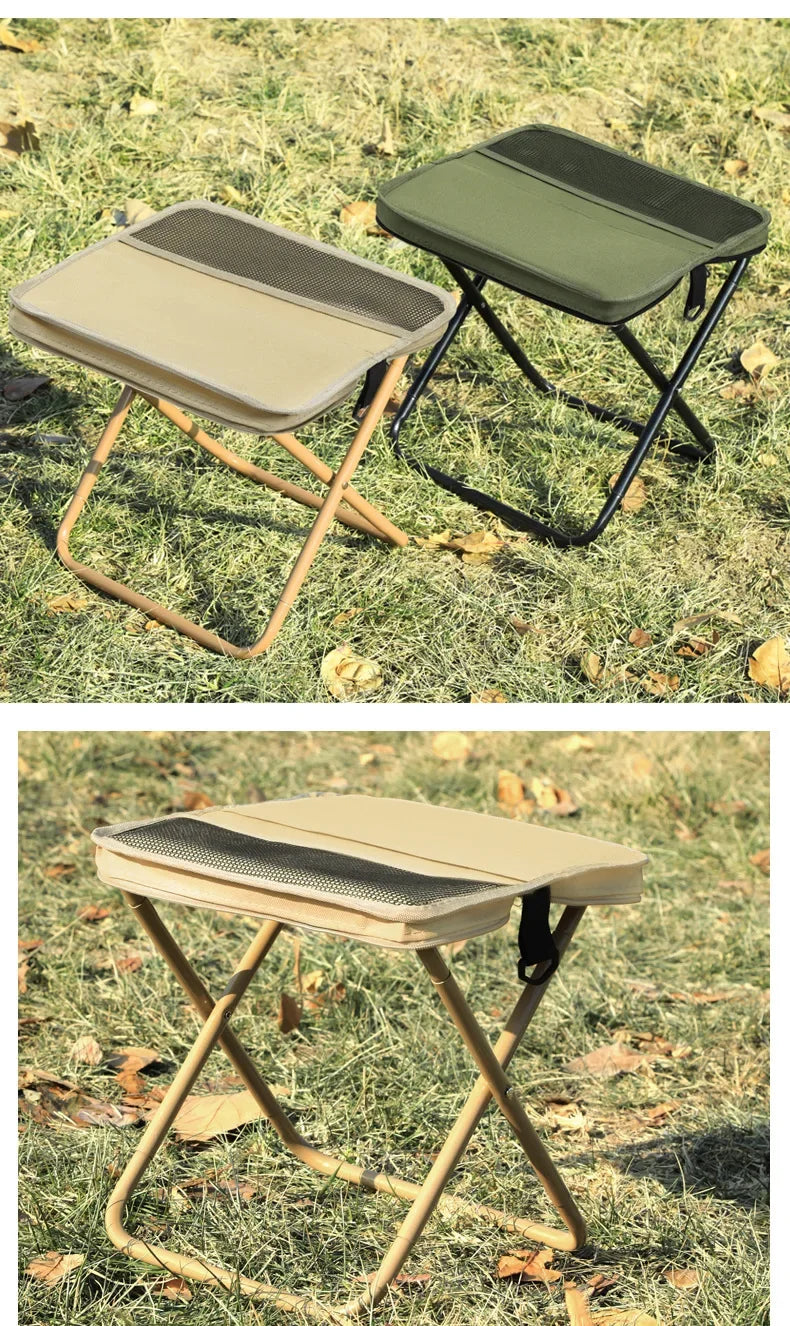 Lightweight Mini Easy Carry Outdoor Chair For Travel For Travel Foldable Backpack Stool Portable Folding Stool With Carry Bag