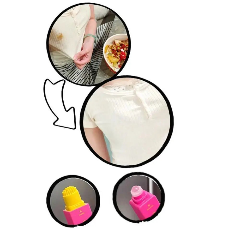 12ml Stain Remover Pen With Brush Head Double Head Oil Remover Stick Instant Portable Grease Removal Pen Household Cleaning