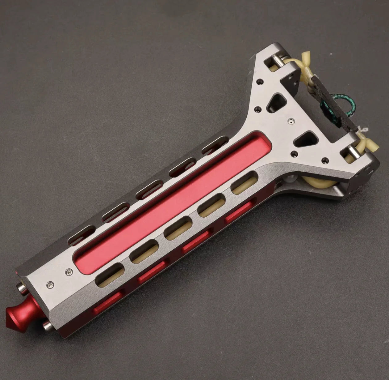 CNC Aviation Aluminum Automatic S lingshot Magazine Rubber Band Combination Tool CNC Pulley Manual Combination Tool