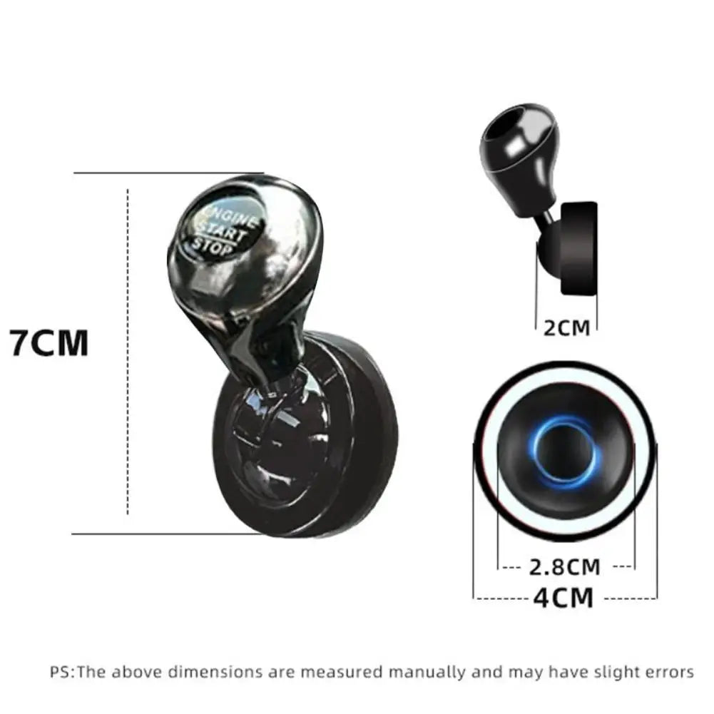 1Pcs Car starter lever decoration Car One Click Start Joystick Decorative Ball Creative All Metal Start Switch Button Cover