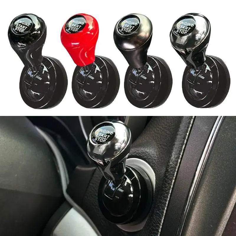 1Pcs Car starter lever decoration Car One Click Start Joystick Decorative Ball Creative All Metal Start Switch Button Cover