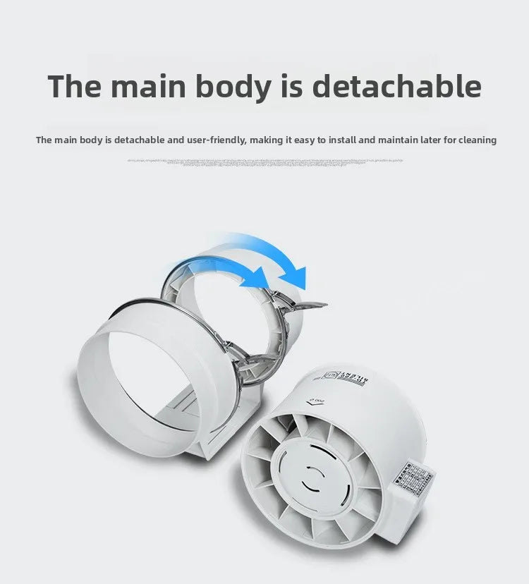 3inch Exhaust Pipe Fan Ventilation Fan Pipe Fan Inline Duct Fan Ventilation Exhaust Blower Fans Quiet For Ducting