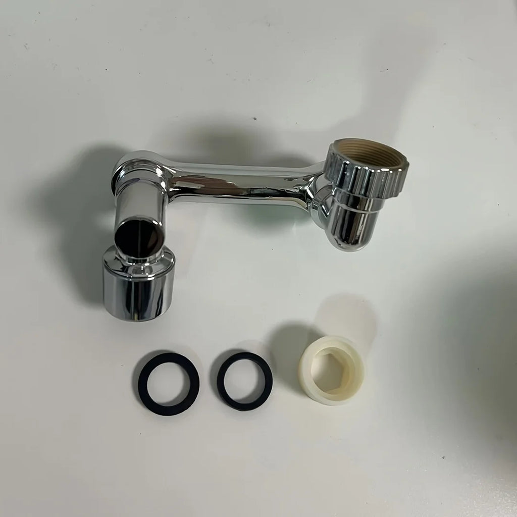 360° Rotating Faucet Extender - Multi-Functional, Foldable & Portable Spray Head for Bathroom & Kitchen Sinks