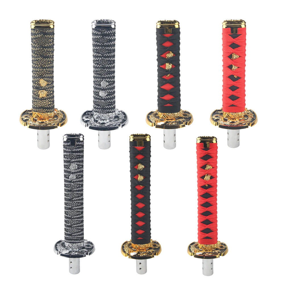 Universal JDM Samurai Sword Shift Knob 150mm / 200mm Samurai knife shift knob with adapter