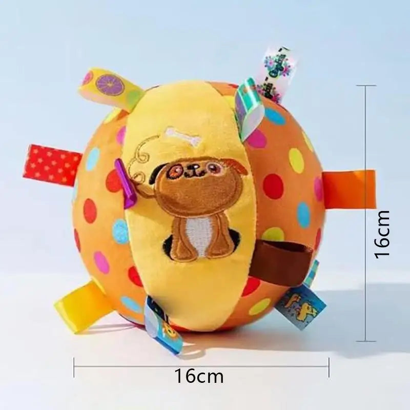 1Pcs Plush Dog Vocal Toy Ball Funny Interactive Pet Toys With Bells Cleaning Tooth Chew Toy For Dogs Cats Puppy Plaything