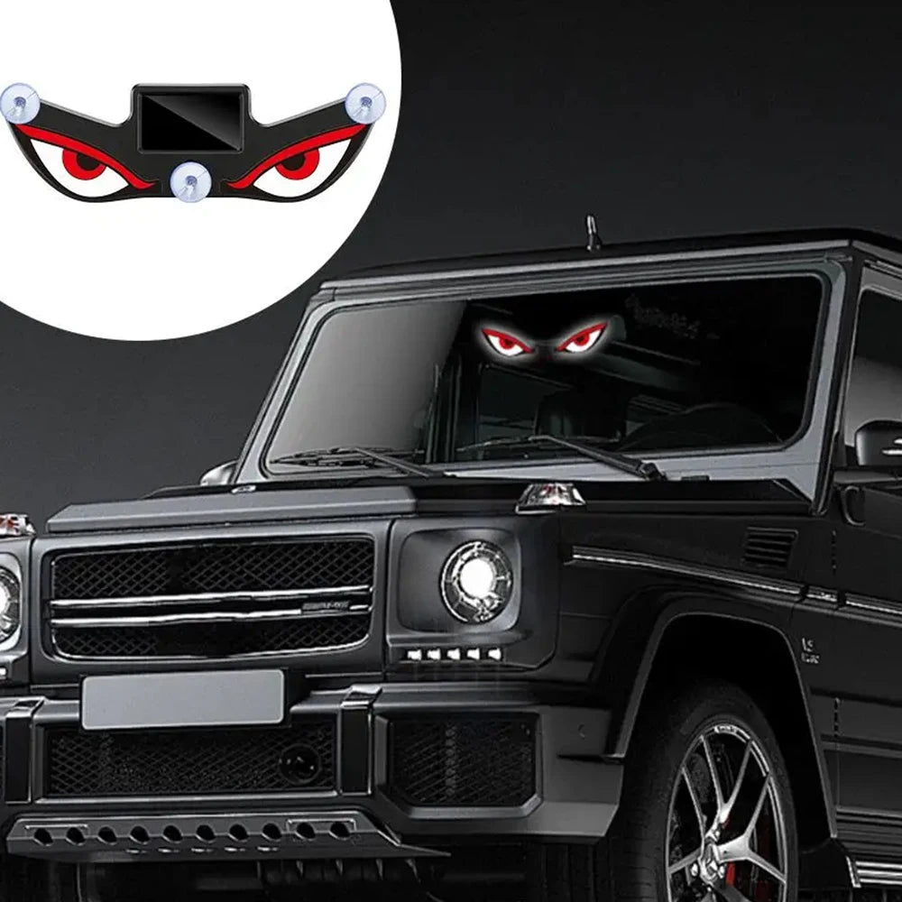 Solar DEMON EYE Ambient Light Dynamic Breathing Neon Light Car Decoration Rear Windshield Atmosphere Lights Car Accessories