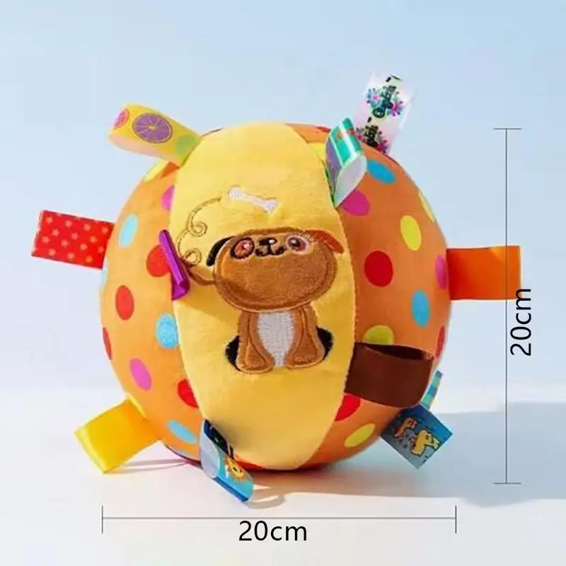 1Pcs Plush Dog Vocal Toy Ball Funny Interactive Pet Toys With Bells Cleaning Tooth Chew Toy For Dogs Cats Puppy Plaything