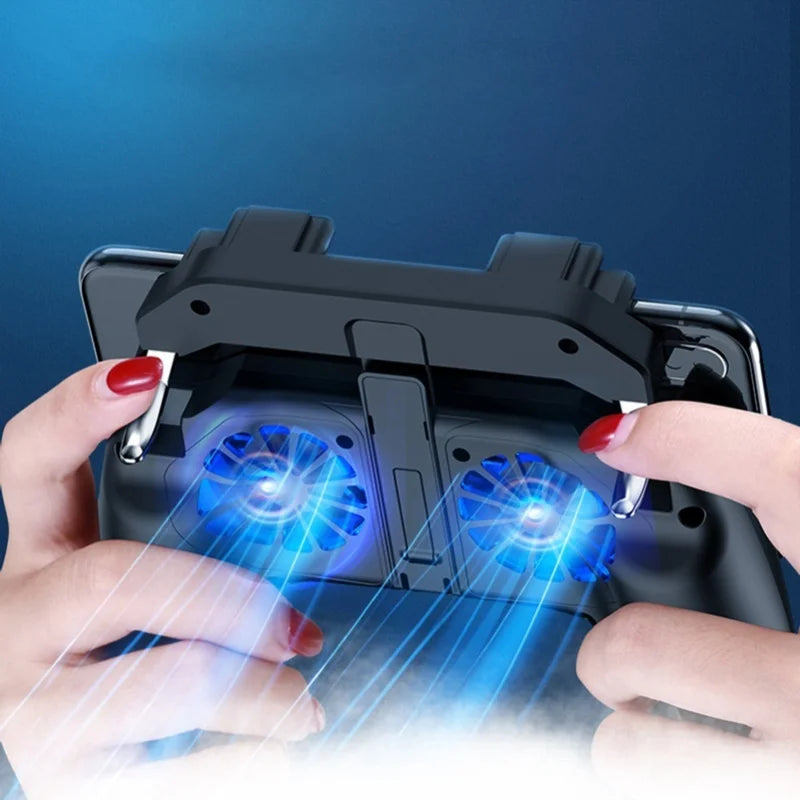 Dual Cooling Fans Mobile Phone Game Controller Gamepad With 5000mAh Battery  /2500mAh Battery