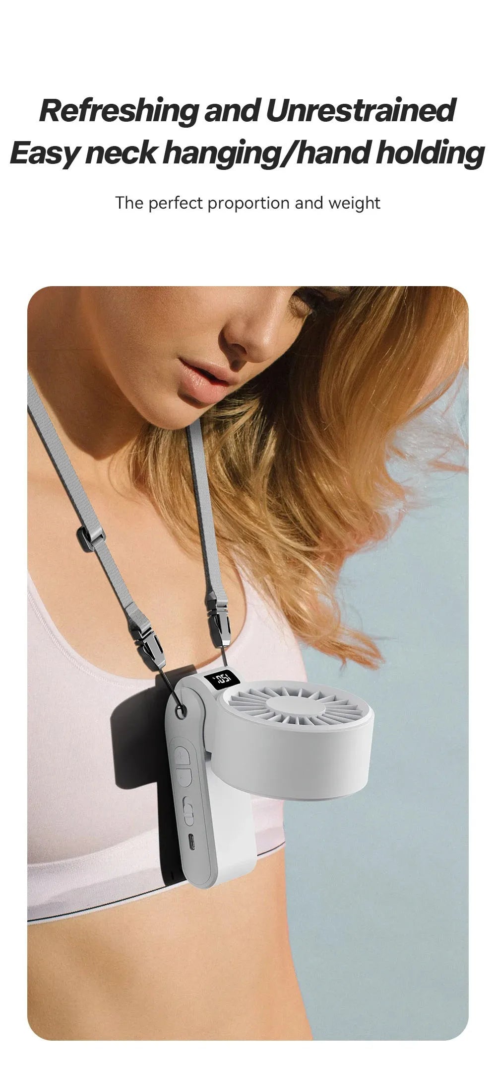 Mini ventilador portátil sin ruido, ventilador de alta velocidad, batería recargable de 3000mAh, ventilador USB